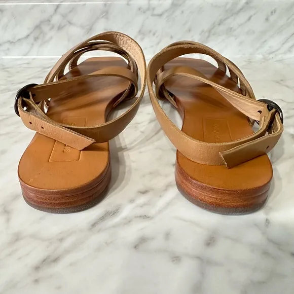 Either Or The Criss Cross Slide. Leather Sandals
