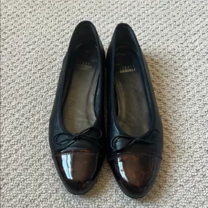Elegant Black and Brown Stuart Weitzman Flats