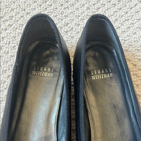 Elegant Black and Brown Stuart Weitzman Flats
