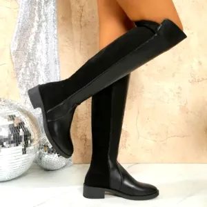 Elegant Black Over-the-Knee Boots Sz 9