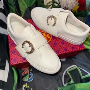 Elegant White Women's Sneakers