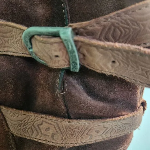 EMU Australia Wood Leather Ainslie 10&quot; Shaft Suede Boot Size 10 EU 42