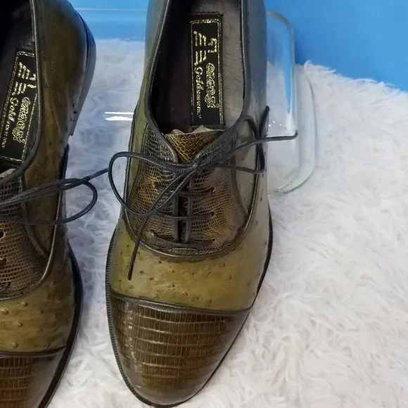 Ennesi Gold Lizard/Ostrich  Oxfords
