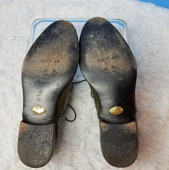 Ennesi Gold Lizard/Ostrich  Oxfords