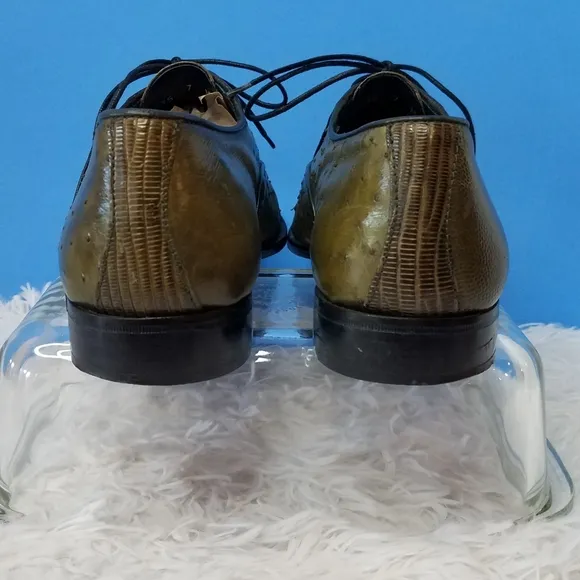 Ennesi Gold Lizard/Ostrich  Oxfords
