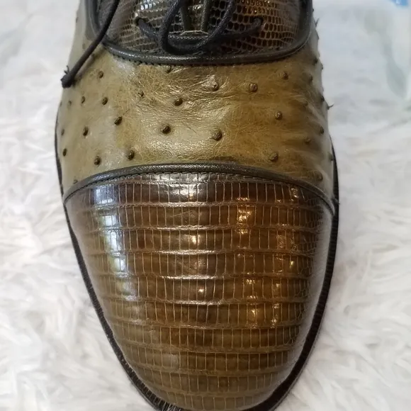 Ennesi Gold Lizard/Ostrich  Oxfords