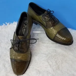 Ennesi Gold Lizard/Ostrich  Oxfords
