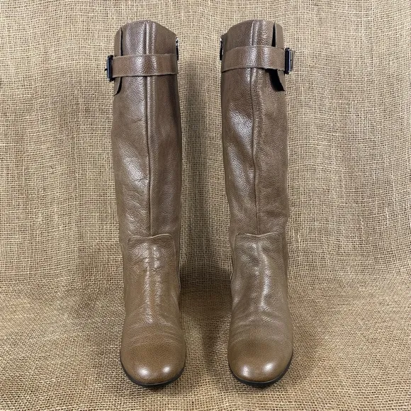 Enzo Angiolini boots tall riding flat leather zipper insulated women’s size 7.5