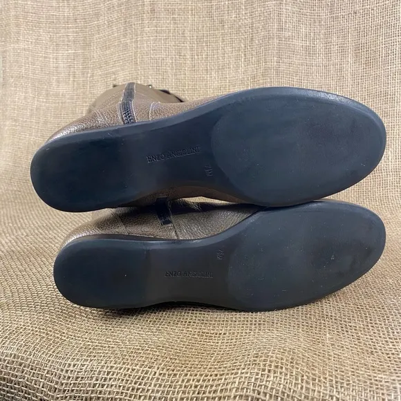 Enzo Angiolini boots tall riding flat leather zipper insulated women’s size 7.5