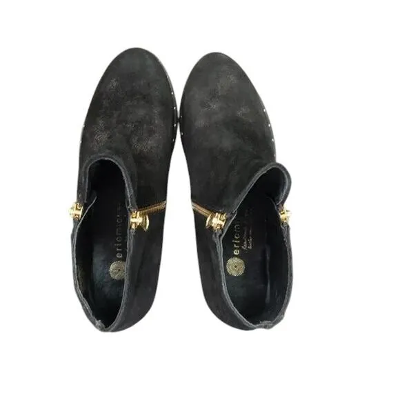 Eric Michael Shoes Womens 36 Booties Fashion Leather Tatiana Double Zip Classic