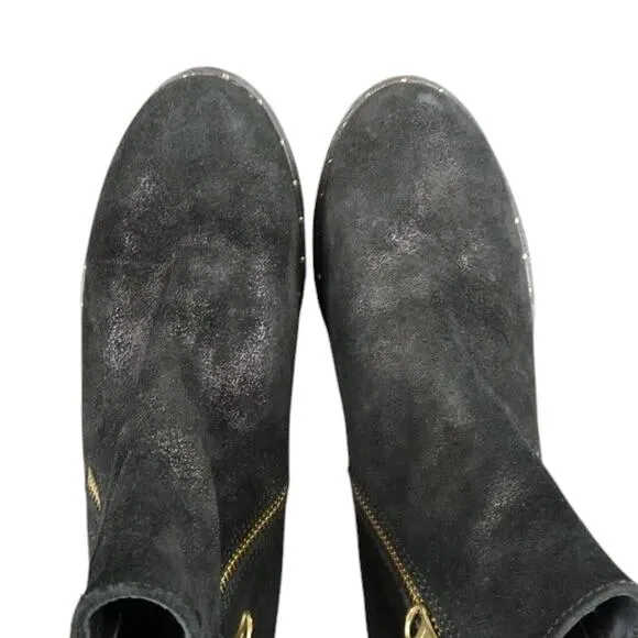 Eric Michael Shoes Womens 36 Booties Fashion Leather Tatiana Double Zip Classic