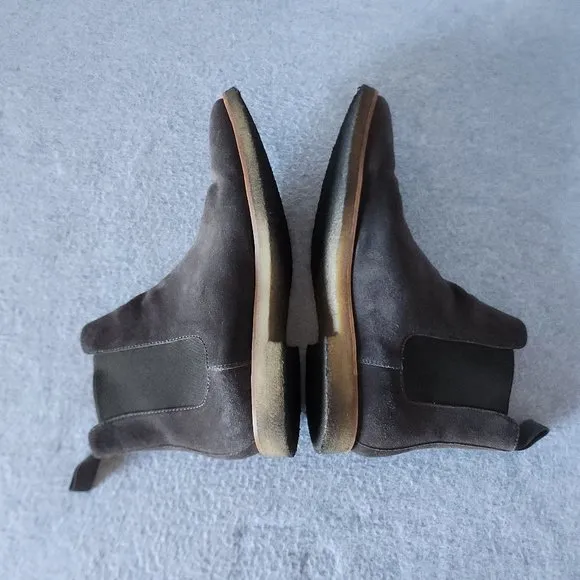 EUC New Republic Mark McNairy Suede Sonoma Chelsea Boots Crepe Sole Brown