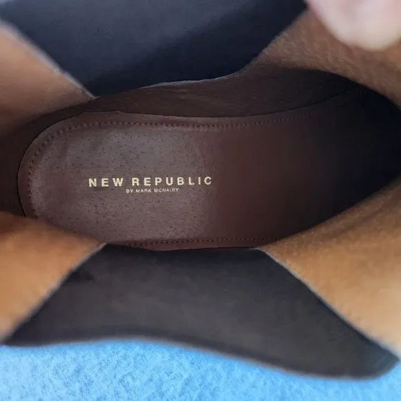 EUC New Republic Mark McNairy Suede Sonoma Chelsea Boots Crepe Sole Brown