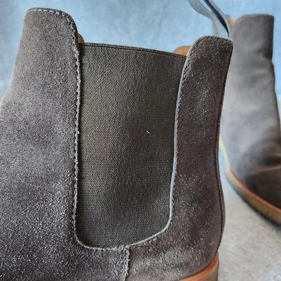 EUC New Republic Mark McNairy Suede Sonoma Chelsea Boots Crepe Sole Brown