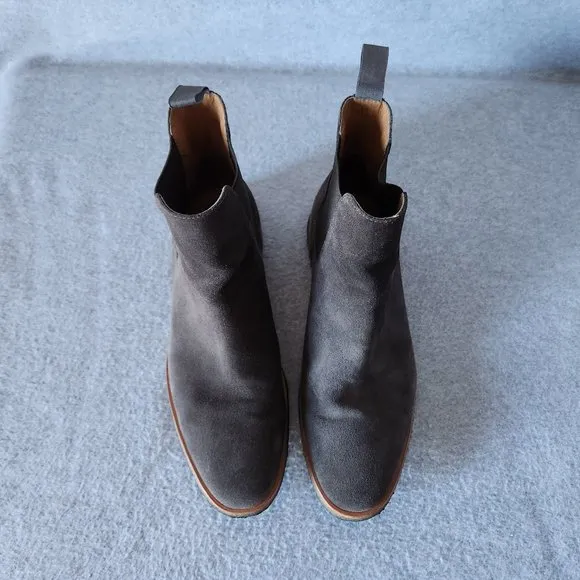 EUC New Republic Mark McNairy Suede Sonoma Chelsea Boots Crepe Sole Brown