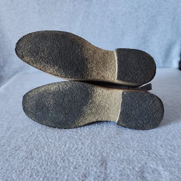 EUC New Republic Mark McNairy Suede Sonoma Chelsea Boots Crepe Sole Brown