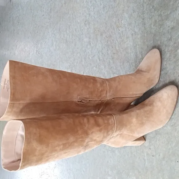 EUC Steve Madden Ninny Leather Upper Suede Women's Knee High Boots Casual, 9