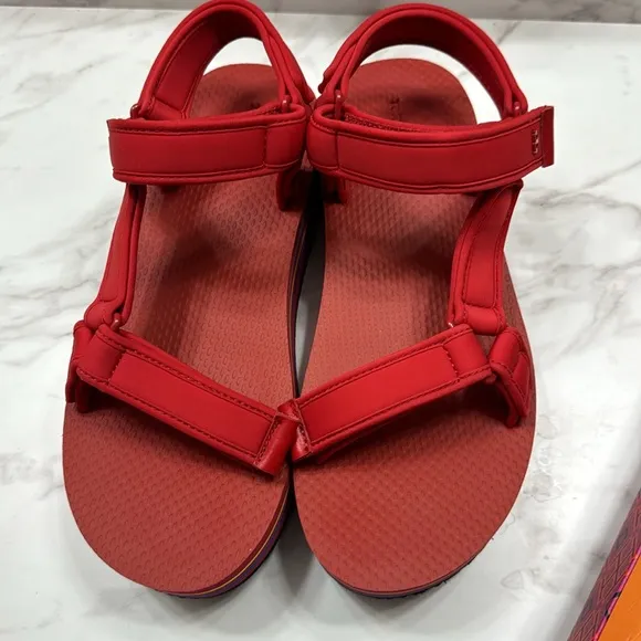 EUC Tory Burch Sport Eva Sandal Neoprene Strap Flare