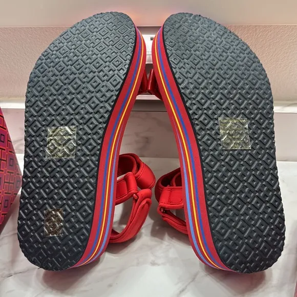 EUC Tory Burch Sport Eva Sandal Neoprene Strap Flare