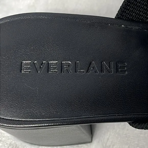 Everlane The Glove Mules in ReKnit Black New Womens Size 5 Sandals Heels NWOB