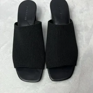 Everlane The Glove Mules in ReKnit Black New Womens Size 5 Sandals Heels NWOB