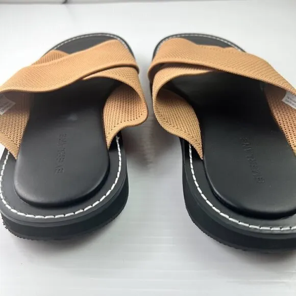 Everlane The ReKnit City Flatform Sandal Size 11 Tan Black