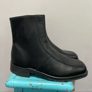 Executive Imperials Miracle Tread Black Leather Apron Toe Boots Size 7 E2