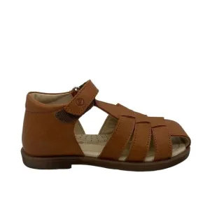 Falcotto Naturino Cedric Kids Nappa Leather Brown Sandals Size 25 US 8 Fisherman