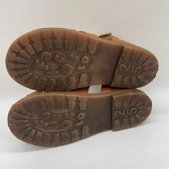 Falcotto Naturino Cedric Kids Nappa Leather Brown Sandals Size 25 US 8 Fisherman
