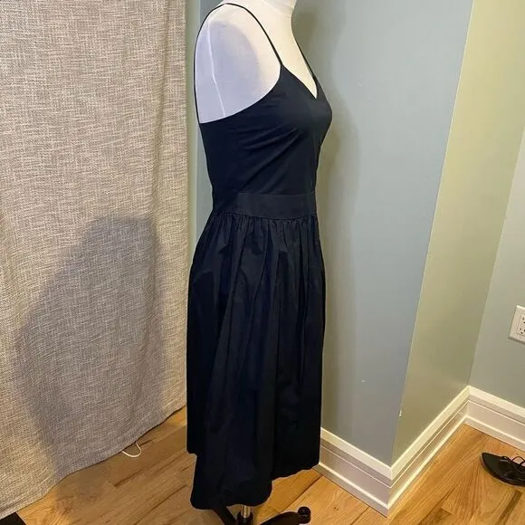 Farrow Navy Spaghetti Strap Deep Blue Dress Workwear Date Wedding Guest Small