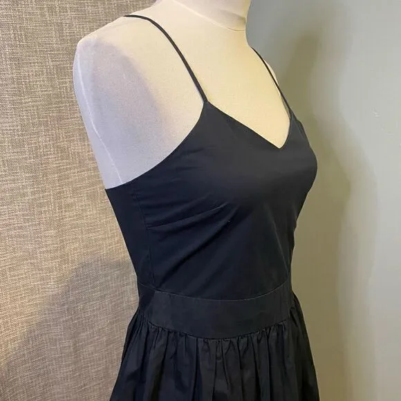 Farrow Navy Spaghetti Strap Deep Blue Dress Workwear Date Wedding Guest Small