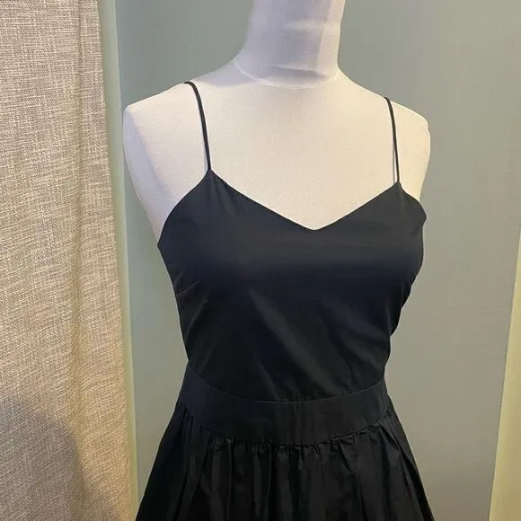Farrow Navy Spaghetti Strap Deep Blue Dress Workwear Date Wedding Guest Small