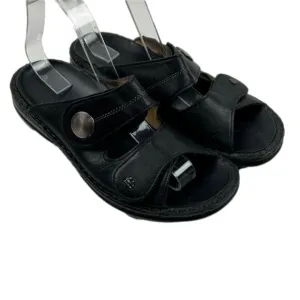 Finn Comfort Women's Black leather Sansibar Sandals Size 39