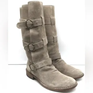 FIORENTINI   BAKER Taupe Brown Suede Eternity Womens Boots Size 39 / Retail $740