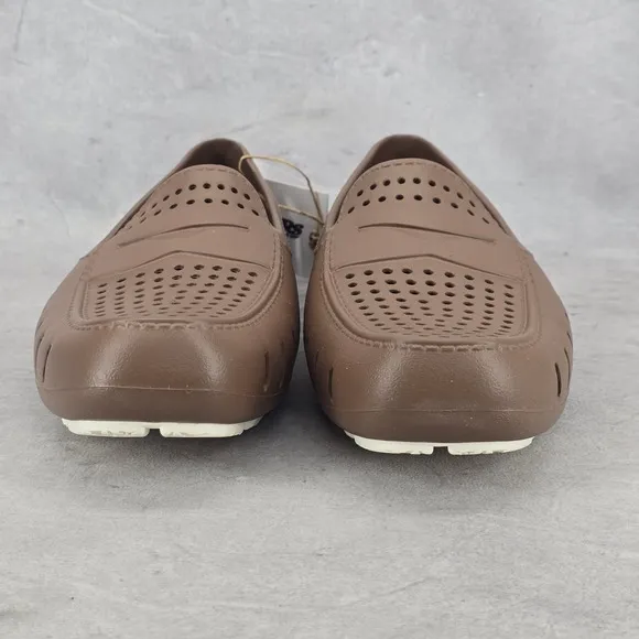 Floafers Water Shoes Mens Size 10 Country Club Drivers Driftwood Brown Coconut