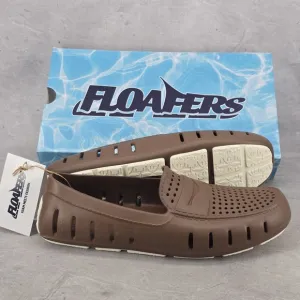 Floafers Water Shoes Mens Size 10 Country Club Drivers Driftwood Brown Coconut