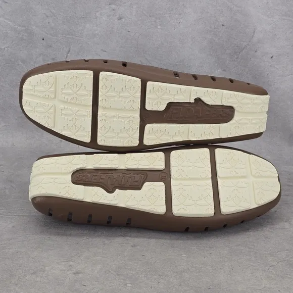 Floafers Water Shoes Mens Size 10 Country Club Drivers Driftwood Brown Coconut