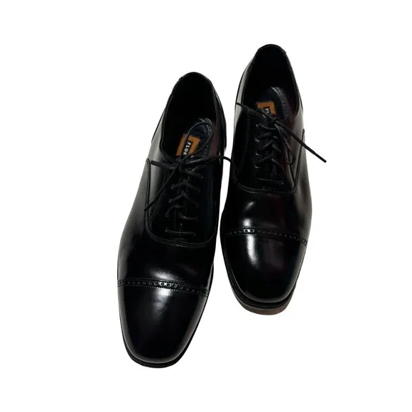 Florsheim Lexington Cap Toe Oxford Dress Shoes Size 9.5 D Excellent Condition