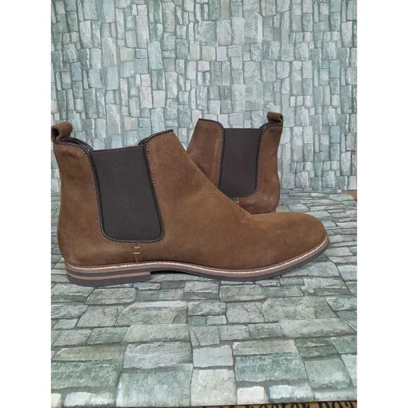 Floyd Boots Chelsea Boot Brown  Pull Up Stretch Side Panels Men Sz 13‎
