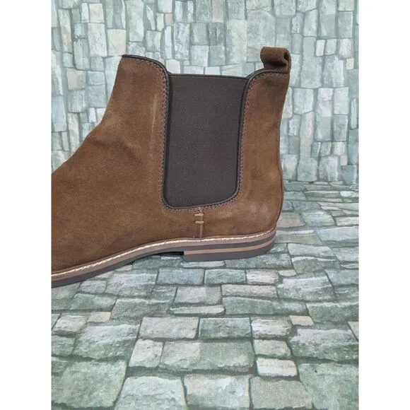 Floyd Boots Chelsea Boot Brown  Pull Up Stretch Side Panels Men Sz 13‎
