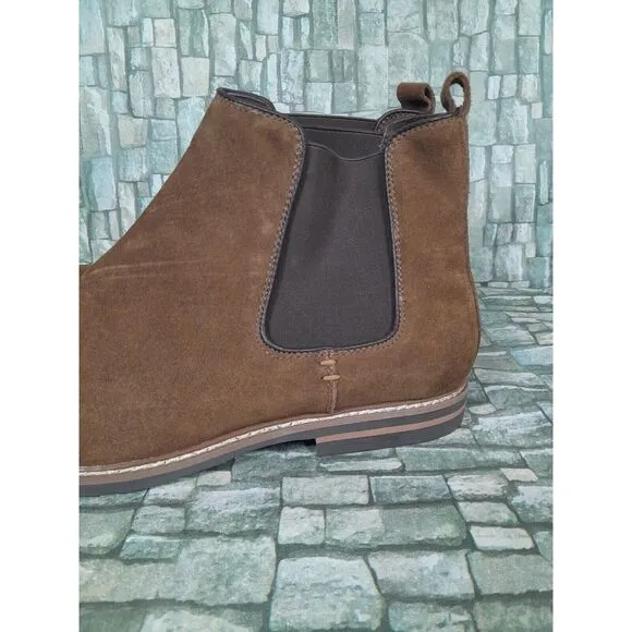 Floyd Boots Chelsea Boot Brown  Pull Up Stretch Side Panels Men Sz 13‎