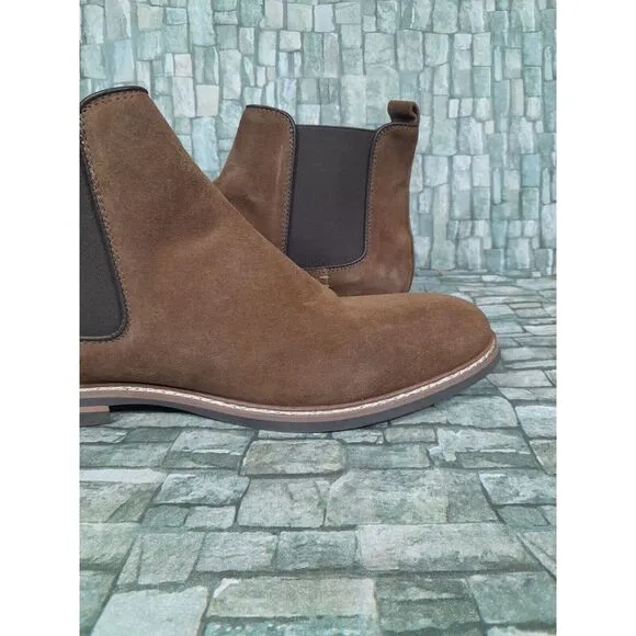 Floyd Boots Chelsea Boot Brown  Pull Up Stretch Side Panels Men Sz 13‎