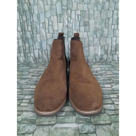 Floyd Boots Chelsea Boot Brown  Pull Up Stretch Side Panels Men Sz 13‎