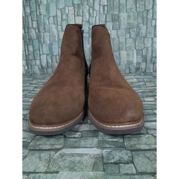 Floyd Boots Chelsea Boot Brown  Pull Up Stretch Side Panels Men Sz 13‎