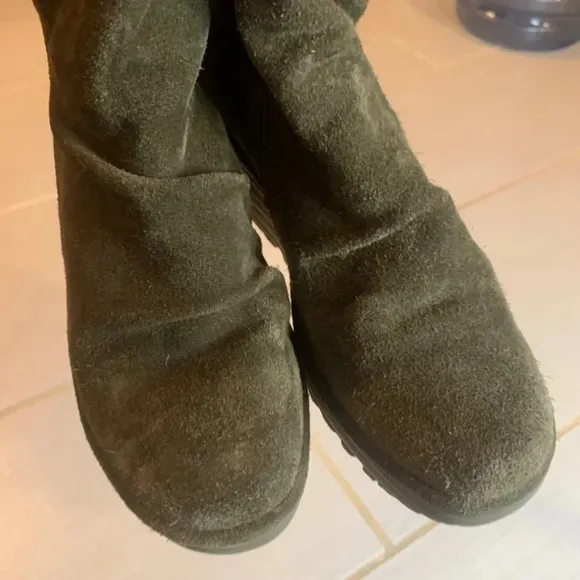 Fly London Suede Leather Wedge Boots 37