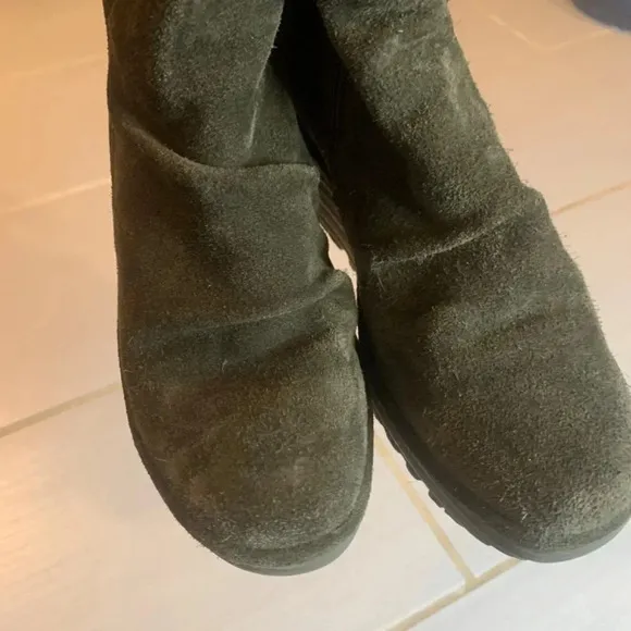 Fly London Suede Leather Wedge Boots 37
