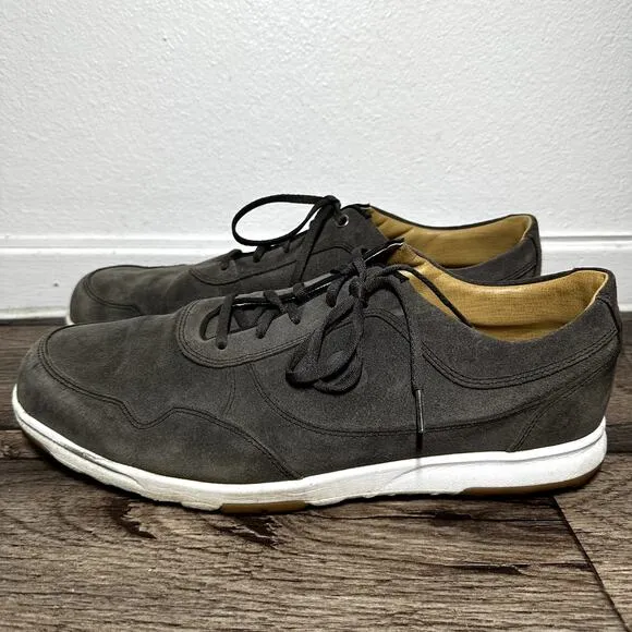 FootJoy Casual Golf Shoes Waterproof Suede Lace Up Spikeless Slate Wax 13M