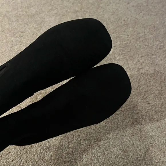 FRANCES VALENTINE Black Suede Leather Chelsea Boots