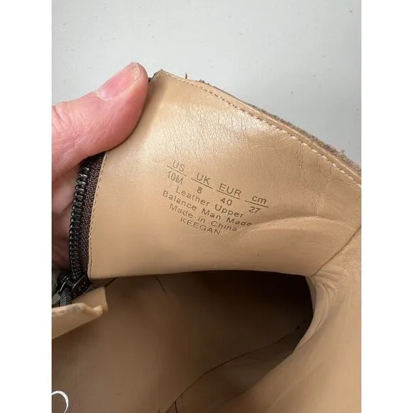 Franco Sarto Keegan Boot Brown Leather Bootie Women’s Size 10