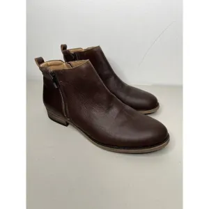 Franco Sarto Keegan Boot Brown Leather Bootie Women’s Size 10